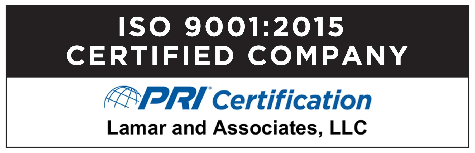 ISO 9001:2015 badge